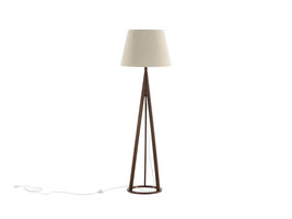 ebuy24 Kona verlichting vloerlamp 51x51x160cm stof beige, bruin.