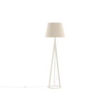 ebuy24 Kona verlichting vloerlamp 51x51x160cm stof beige, wit.