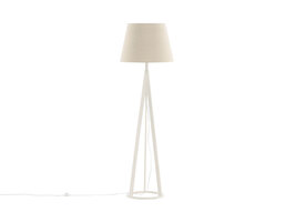 ebuy24 Kona verlichting vloerlamp 51x51x160cm stof beige, wit.