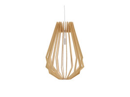 ebuy24 Spider verlichting hanglamp 42x42x120cm  hout.