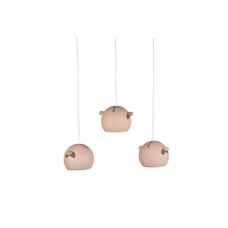 ebuy24 Tubbie verlichting hanglamp 73x23x15,5cm staal oudroze.