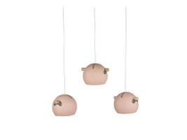 ebuy24 Tubbie verlichting hanglamp 73x23x15,5cm staal oudroze.