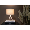 ebuy24 Kona verlichting tafellamp 25x18x50,5cm stof beige, wit.