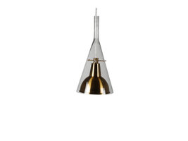 ebuy24 Sirius verlichting hanglamp Ø25cm aluminum, glas messing.