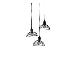 ebuy24 Elsa verlichting hanglamp Ø40cm staal zwart.