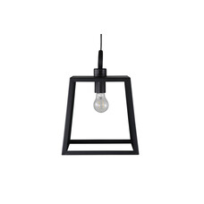 ebuy24 Hage verlichting hanglamp 28x28x37,5cm staal zwart.