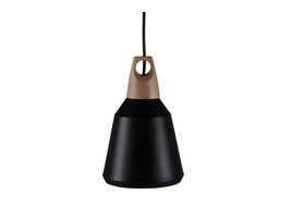 ebuy24 Nao verlichting hanglamp Ã˜16cm aluminum zwart, hout.
