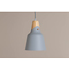 ebuy24 Rigel verlichting hanglamp Ã˜16cm aluminum grijs, hout.