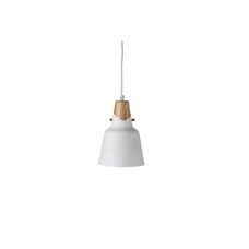 ebuy24 Rigel verlichting hanglamp Ã˜16cm aluminum wit, hout.