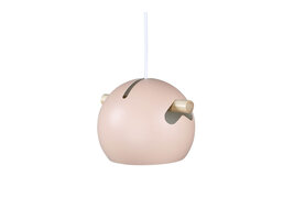 ebuy24 Tubbie verlichting hanglamp Ø23cm staal oudroze.