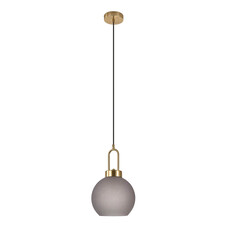 ebuy24 Luton lamp hanglamp Ã˜25cm rookkleurig glas.