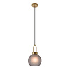 ebuy24 Luton lamp hanglamp Ã˜25cm rookkleurig glas.