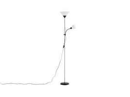 ebuy24 Bagasi verlichting vloerlamp 24,5x24,5x178cm plastic beige, zwart, wit.