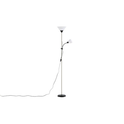 ebuy24 Bagasi verlichting vloerlamp 24,5x24,5x178cm plastic beige, zwart, wit.