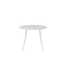 ebuy24 Plaza eetkamertafel Ø100cm wit.