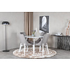 ebuy24 Plaza eetkamertafel Ã˜100cm wit.