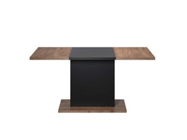 ebuy24 Kendo eetkamertafel eik decor, zwart mat.