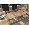 ebuy24 Titan eetkamertafel 160/200 cm met extra plaat eik decor.