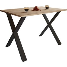 ebuy24 XonaX eetkamertafel 110x50cm eik decor, zwart.