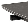 ebuy24 Berry eetkamertafel 97x160/240cm met extra plaat zwart.