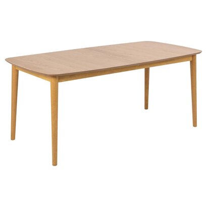 ebuy24 Moola eetkamertafel 90x180/219cm met extra plaat naturel.