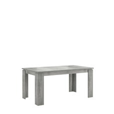 ebuy24 Titan eetkamertafel 160/200 cm met extra plaat grijs.