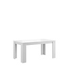 ebuy24 Titan eetkamertafel 160/200 cm met extra plaat wit.