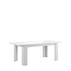ebuy24 Titan eetkamertafel 160/200 cm met extra plaat wit.