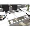 ebuy24 Titan eetkamertafel 160/200 cm met extra plaat wit.