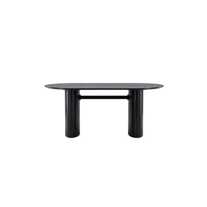 ebuy24 Isolde eetkamertafel 90x180cm zwart.