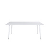 ebuy24 Polar eetkamertafel 90x180cm wit.