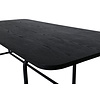 ebuy24 Uno eetkamertafel 90x200cm zwart.