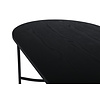 ebuy24 Skate eetkamertafel 90x200cm zwart.