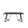 ebuy24 Marina eetkamertafel 90x180cm zwart.