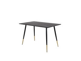 ebuy24 Dipp eetkamertafel 85x120cm zwart.
