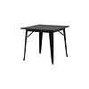 ebuy24 Tempe eetkamertafel 80x80cm zwart.