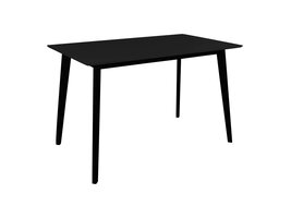 ebuy24 Vojens eetkamertafel 70x120 cm zwart.