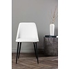 ebuy24 Night eetkamerstoel PU kunstleer wit, zwart.