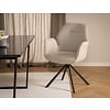 ebuy24 Atilla eetkamerstoel met armleuningen beige.