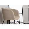 ebuy24 Berit eetkamerstoel met armleuningen beige.