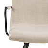 ebuy24 Surka eetkamerstoel met armleuningen beige.