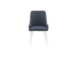 ebuy24 Plaza eetkamerstoel blauw, wit.