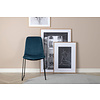 ebuy24 Muce eetkamerstoel velours blauw.