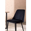 ebuy24 Night eetkamerstoel velours zwart.