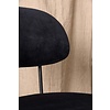 ebuy24 Stella eetkamerstoel velours zwart.