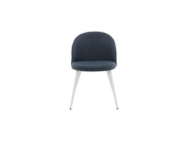 ebuy24 Velvet eetkamerstoel blauw.