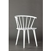 ebuy24 Bobby eetkamerstoel met armleuningen hout wit.