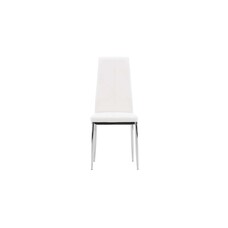 ebuy24 Pastill eetkamerstoel PU kunstleer wit.