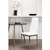 ebuy24 Pastill eetkamerstoel PU kunstleer wit.