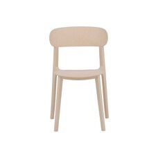 ebuy24 Ã…stol eetkamerstoel plastic beige.